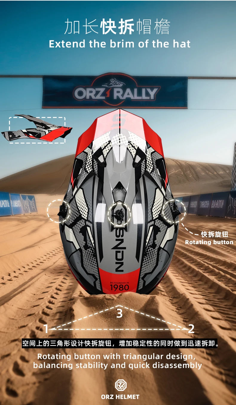 Casque moto adulte hors route — course classique, modulaire, homme et femme