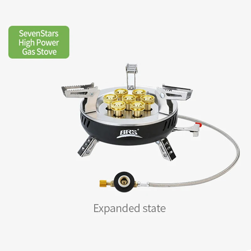 BRS – cuisinière à gaz de Camping 3/7 cœurs, brûleur touristique Portable haute puissance, allumage électronique extérieur, four de Camping, équipement de pique-nique