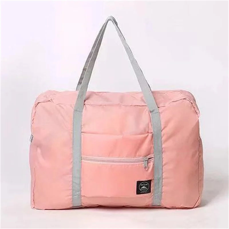 Large Foldable Travel Tote, Travel Storage Bags, Carry-on Luggage, Clothing, Handbags, Picnic, Moving