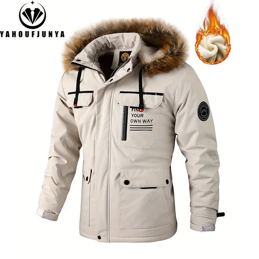 Nouveau hiver hommes vêtements d'extérieur polaire chaud amovible à capuche randonnée veste hommes en plein air coupe-vent décontracté mode veste manteau mâle vêtements