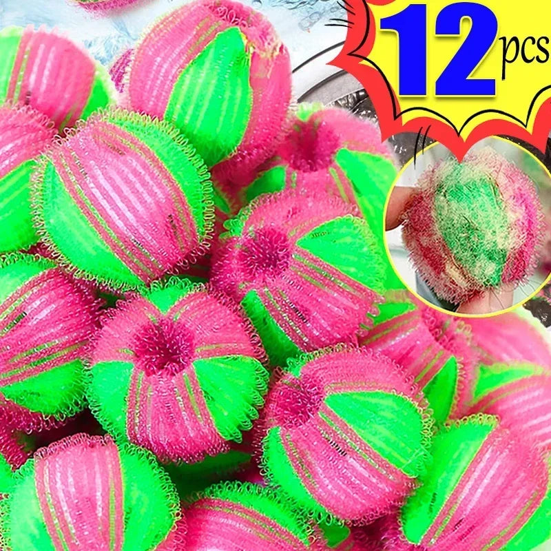 Juego de 12/6 unidades de filtro flotante para lavadora, atrapapelos, antipelusas, bolas de lavandería reutilizables, productos de recolección de suciedad
