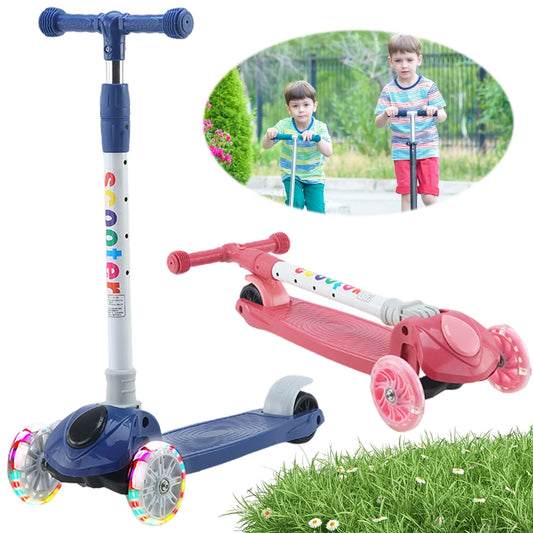 Trottinette Enfant Roues Lumineuses Réglable — 3 à 10 Ans Décontracté