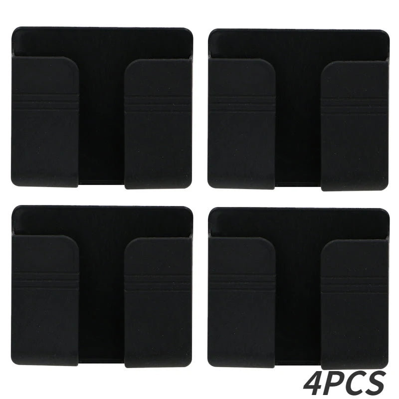 Boîte de rangement murale multifonction, 1 à 4 pièces, organisateur sans poinçon, télécommande TV, bricolage, prise de téléphone portable, support de charge