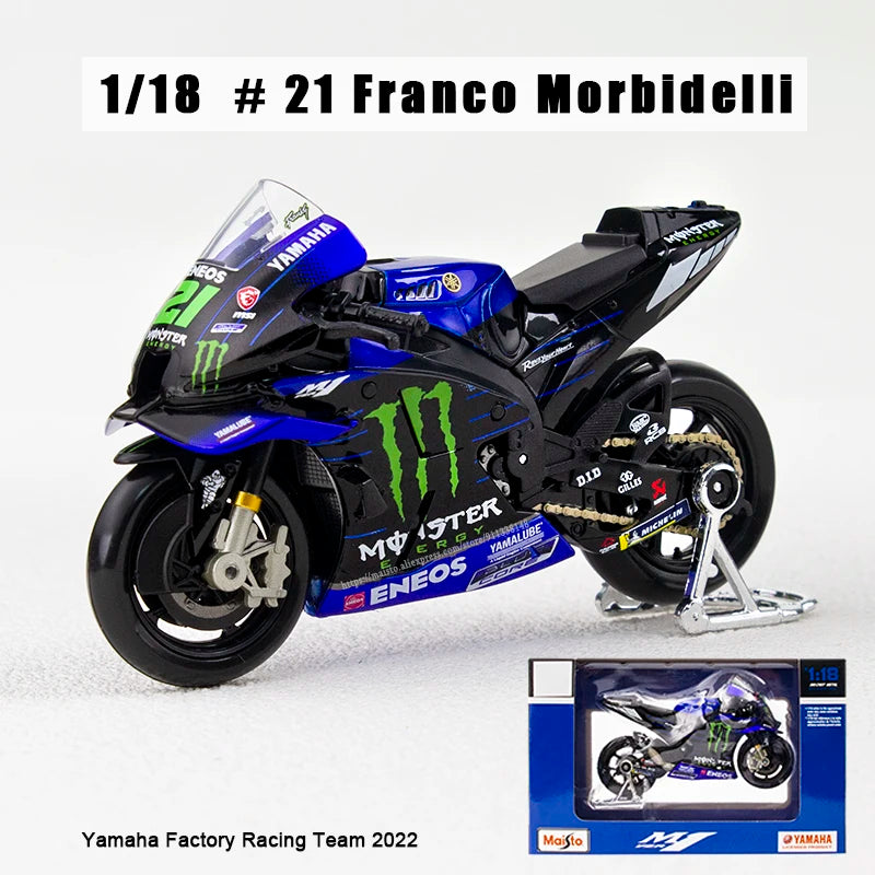 Modèle Réduit Moto GP 1:18 Champion 2024 — Alliage Moulé, Collection & Cadeau