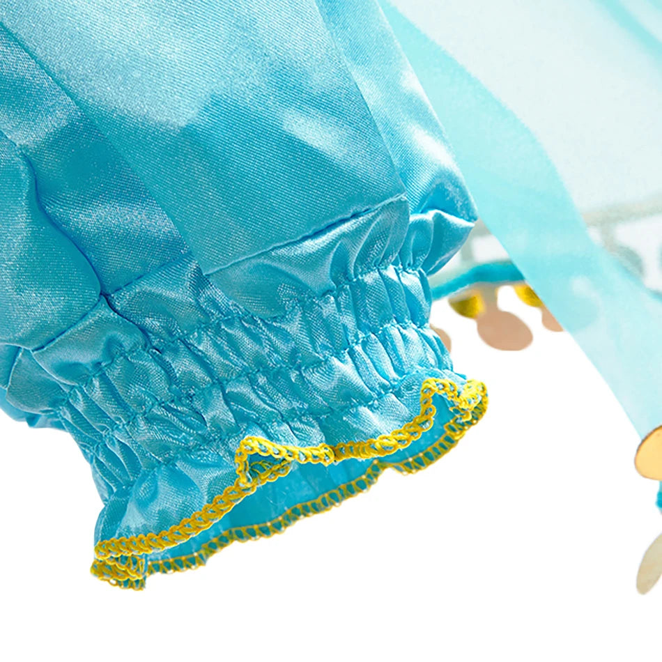 Robe de princesse arabe pour enfants — costume Halloween, carnaval, Cosplay, tenue paillettes