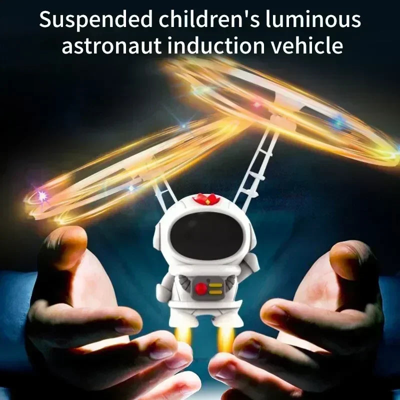 Flying Robot Drone with Lights for Kids, Hand-Controlled Mini Drone, Outdoor Toys, Gift
