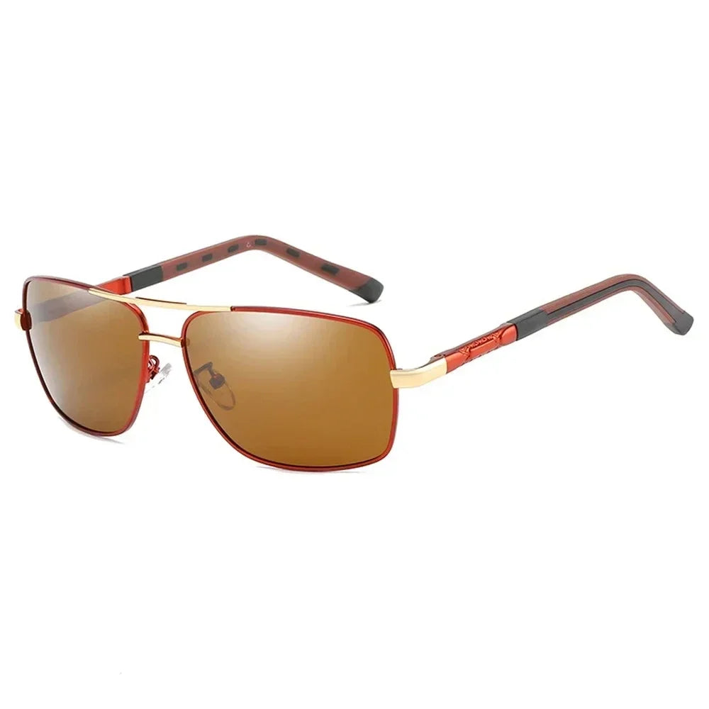 Lunettes de Soleil Femme Polarisées Dégradé — Lentille Carrée, Rétro, Conduite