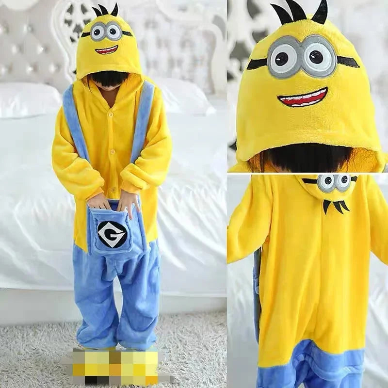 Pyjama pour enfants — hiver, flanelle, Kawaii, Halloween, personnage animé
