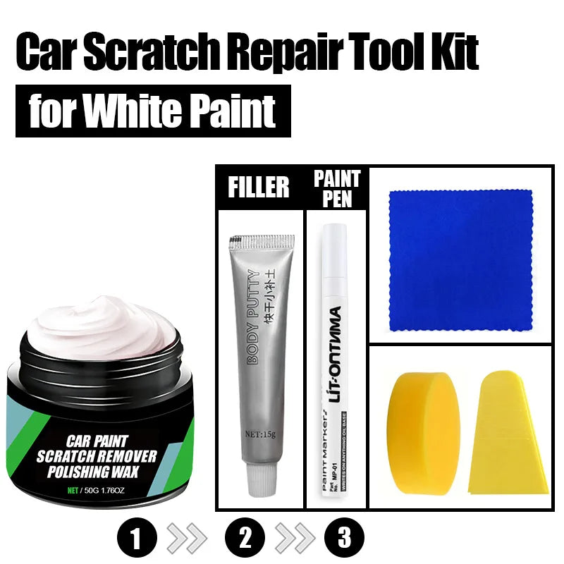 Quita arañazos para coche, herramientas para el cuidado de la pintura, eliminador de remolinos automático, reparación de arañazos, pulido, compuesto de pulido para carrocería de automóvil, cera antiarañazos