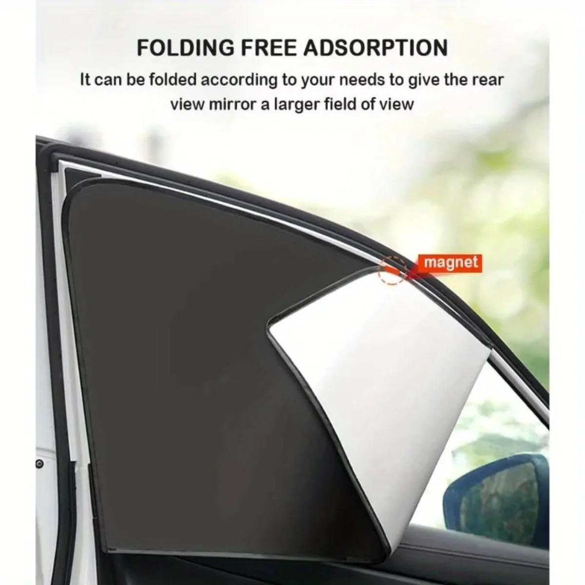 Parasol magnético universal para coche, juego de 2 piezas, reducción de calor, protección de la privacidad, parasol automático, accesorio para coche