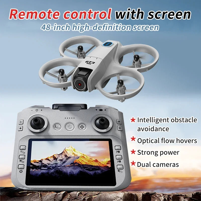2025 New GT3 MAX Drone 8K HD 4.3" Remote Control Helicopter Headless Mode 360° Flip Quadcopter Toys Mini Drone for Children Toy Gifts