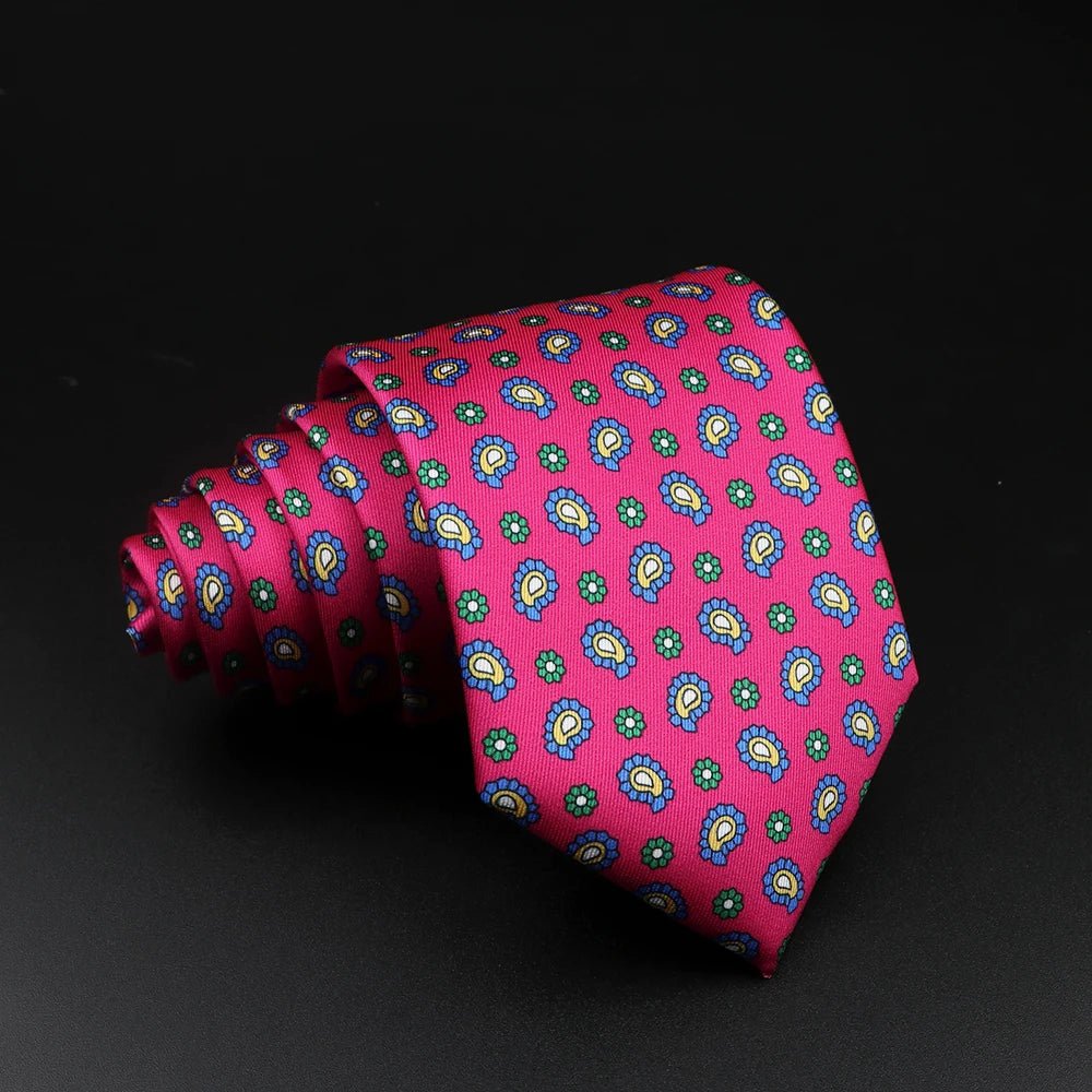 51 Styles Men's Silk Ties Jacquard Striped Plaid Floral Tie Accessories Daily Wear Shirt Suit Necktie Wedding Party Gift