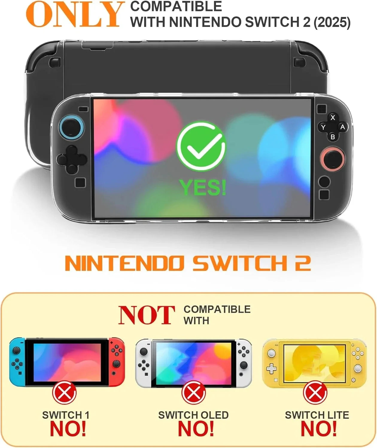 Empuñaduras de controlador de Joystick para NS Switch 2, 2 piezas, soporte de mano de Joystick izquierdo derecho para NS Switch 2, accesorios