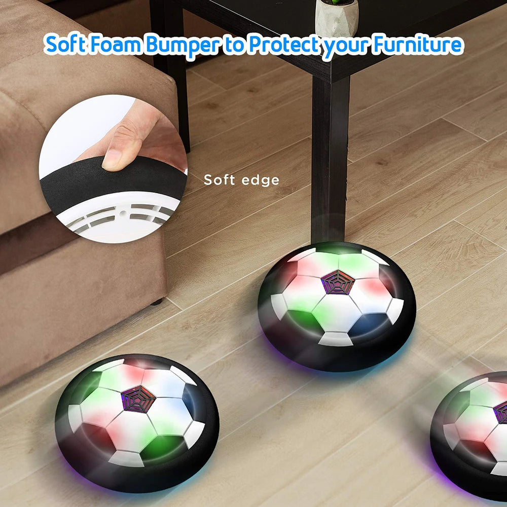 Hover balón de fútbol juguetes para niños Fútbol flotante eléctrico con luz LED música balón de fútbol juego al aire libre juguetes deportivos para niños