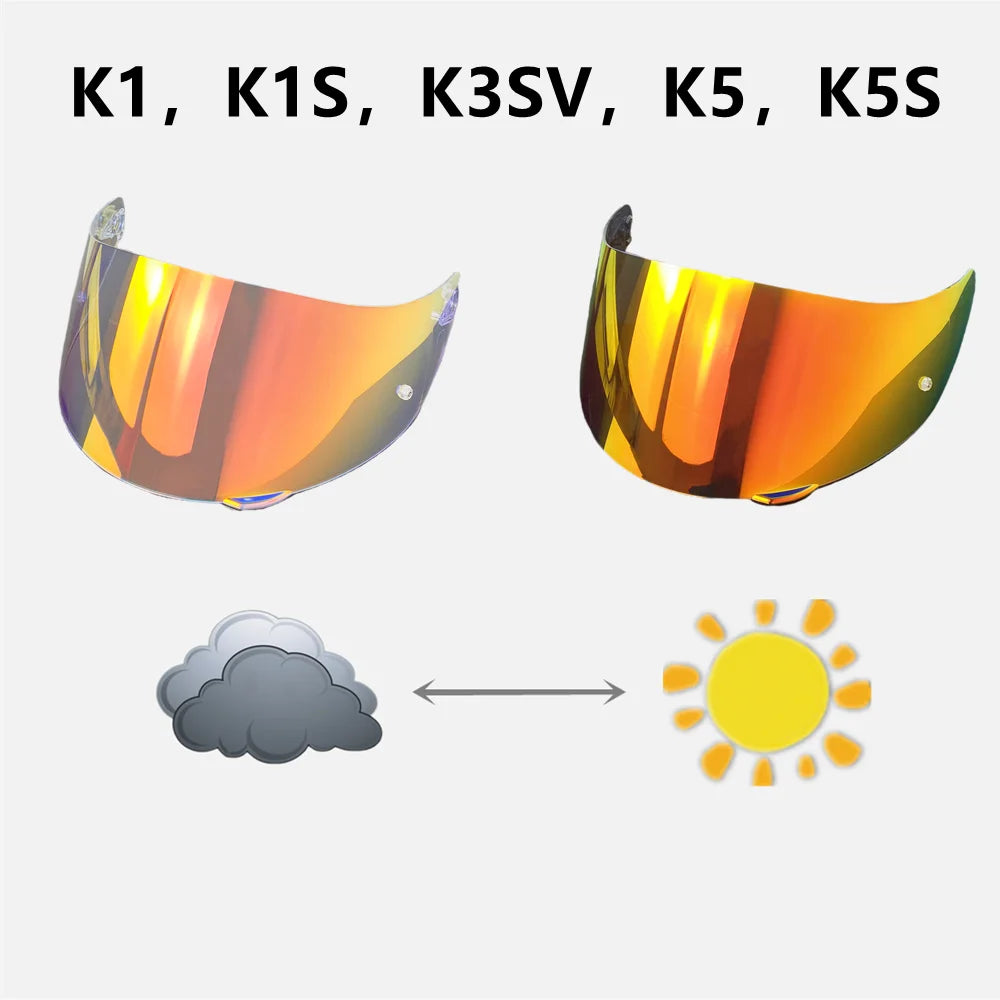 Para AGV K5 K5S K5-S K3SV K1 K1S Compact ST Casco de motocicleta, visera, lente, pantalla, gafas integrales, accesorios Para Moto Casco