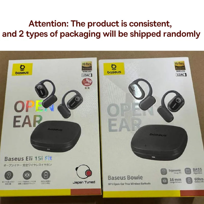 Écouteurs Sans Fil Sport Oreille Ouverte Bluetooth 5.4 — Crochets, Grandes Basses, 60h