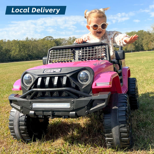 12V Electric Car for Kids, 12V Toys, Kids' Cars with 3 Adjustable Speeds with Bluetooth, Parental Remote Control