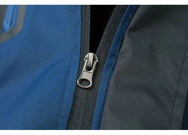 TRVLWEGO Camping randonnée veste hommes automne Sports de plein air manteaux escalade Trekking coupe-vent voyage imperméable vestes noir