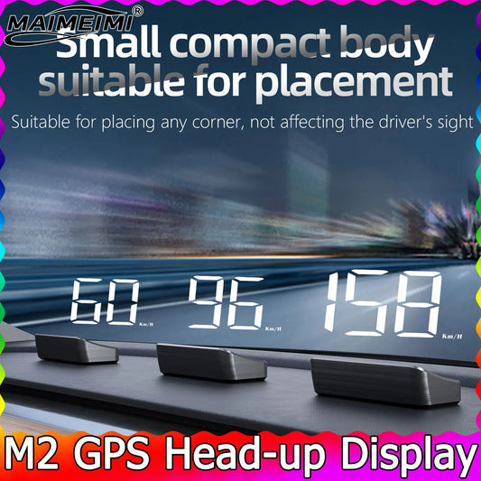 Universal Speedometer KMH M2 GPS HUD Head-Up Display for Car USB Cable Plug & Play GPS and Beidou Dual Satellite System