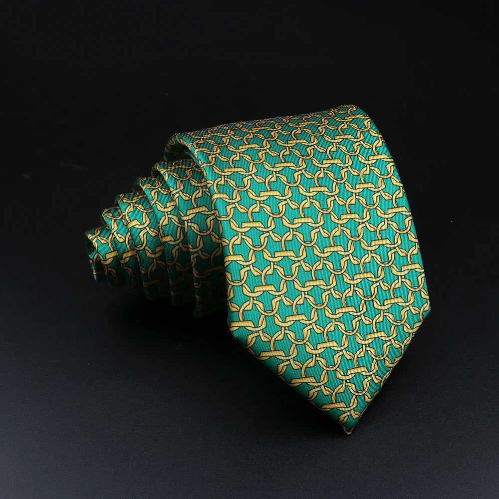 51 Styles Men's Silk Ties Jacquard Striped Plaid Floral Tie Accessories Daily Wear Shirt Suit Necktie Wedding Party Gift