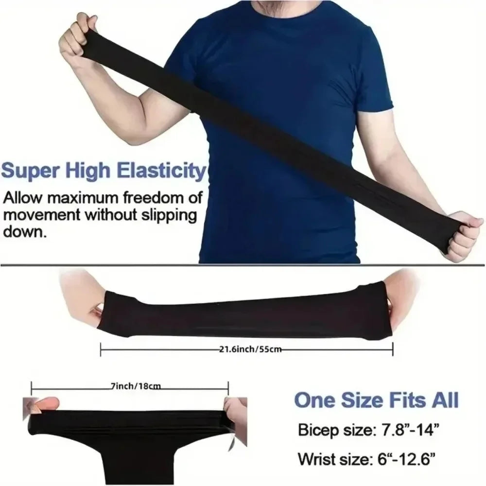 3 paires de manchons de protection solaire UV pour les bras – Protection respirante, utilisables pour la conduite, les sports, la randonnée et les activités estivales en plein air