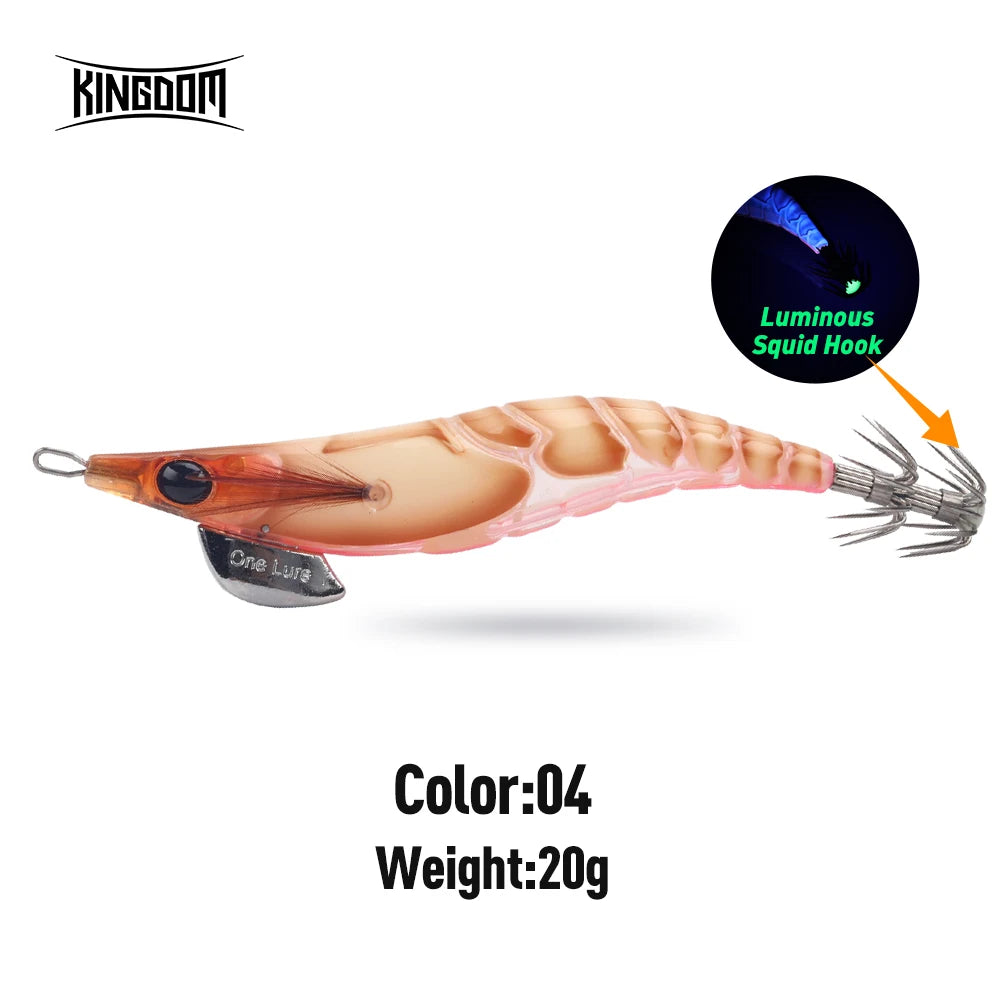 Kingdom Egi-Leurre Élcoulant à enfoncement lent, appât Élidéal pour la pêche en mer, à la turlutte, au poulpe ou à la seiche