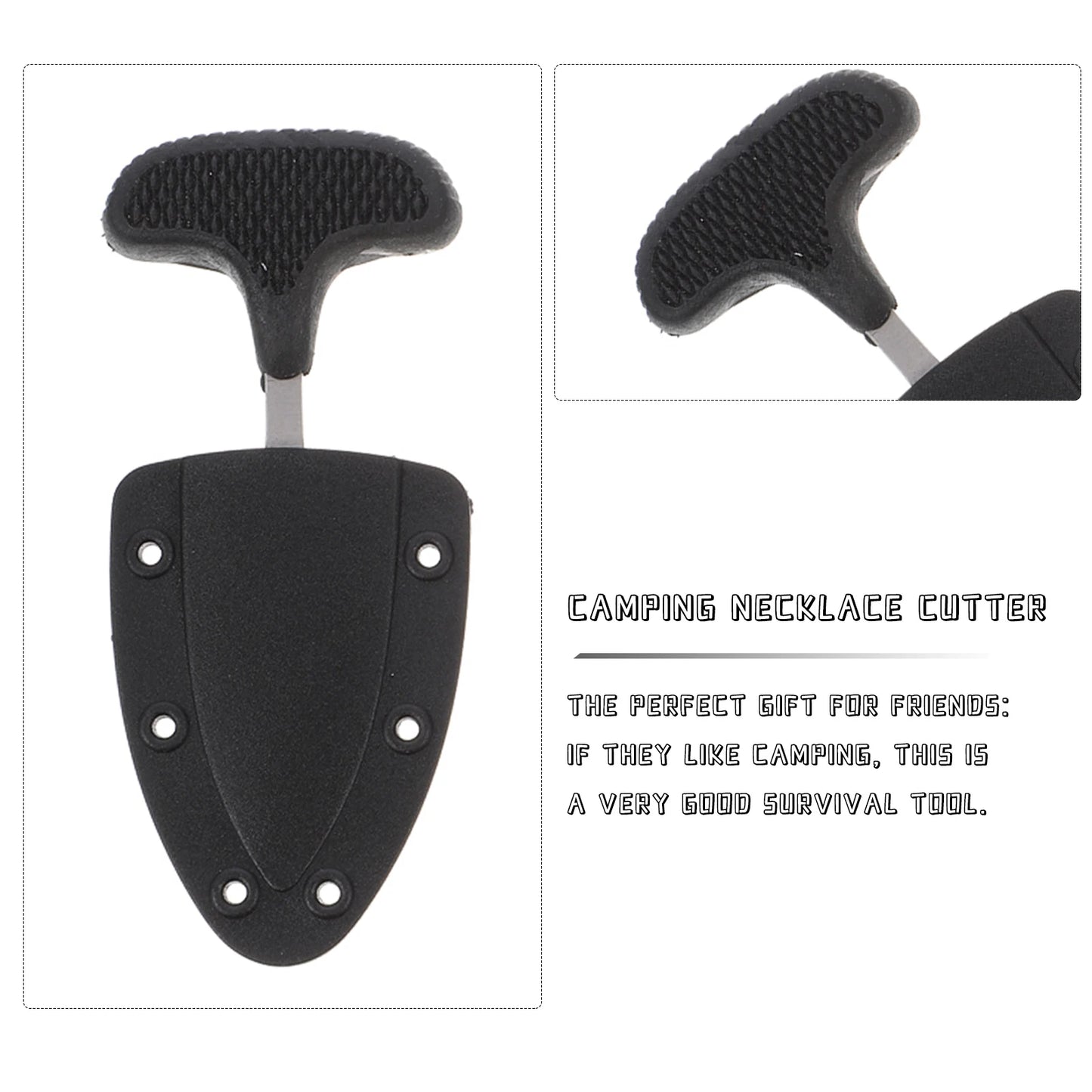 Coupe-collier multifonctionnel, coupe-câble de Camping en plein air, couteaux portables, couteau de collier suspendu, couteau de Camping Portable 1/2 pièces
