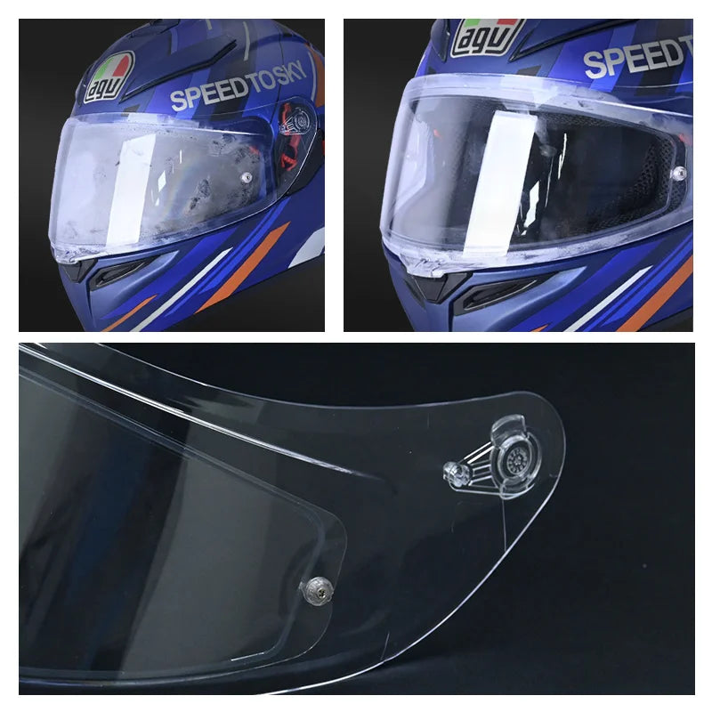 Visière Bouclier Casque Moto Intégral — Remplacement Universel Lentille