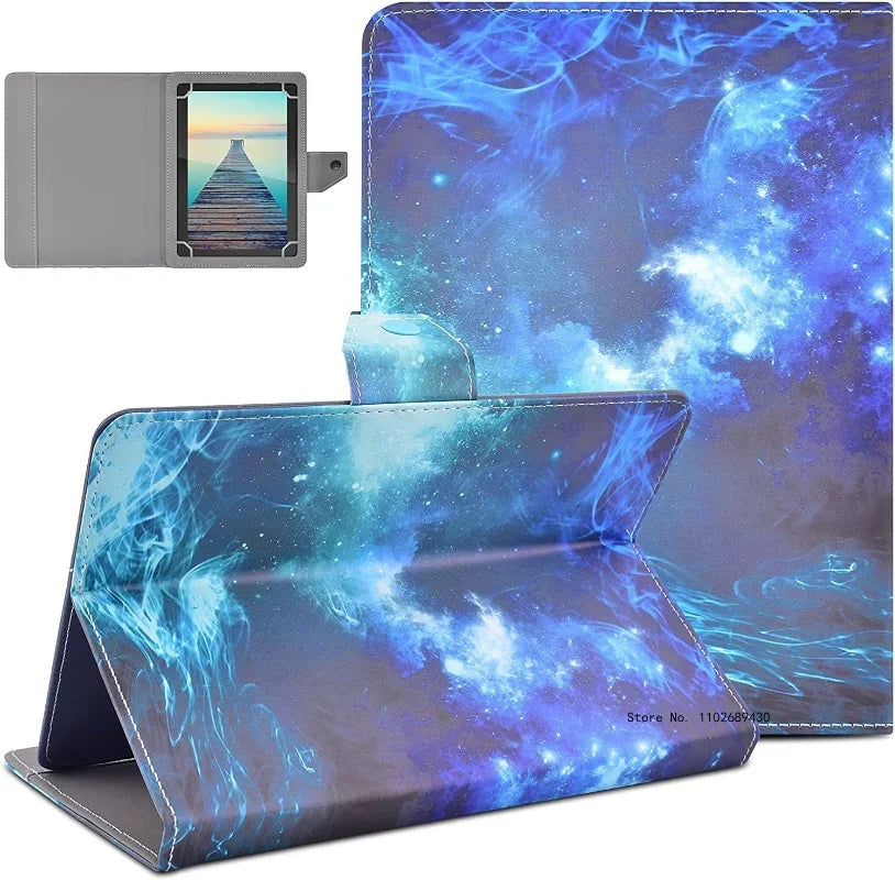 Étui universel pour tablette 7-10,5 pouces — housse support en cuir PET