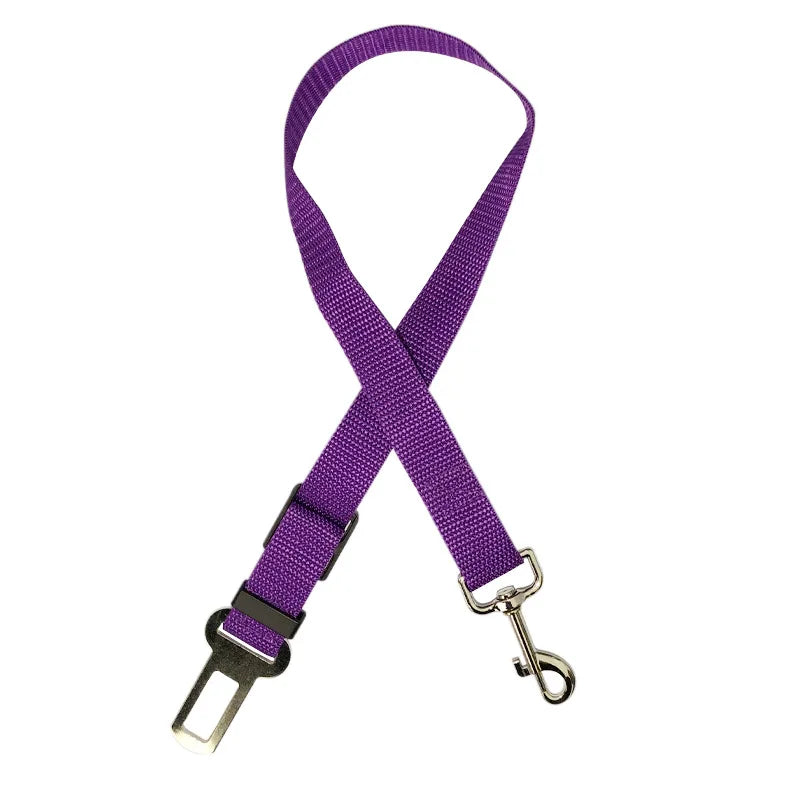 Accesorios ajustables para perros, cinturón de seguridad para mascotas, gatos, perros, asiento para mascotas, arnés de vehículo, clip de plomo, palanca de seguridad, collares de tracción para perros