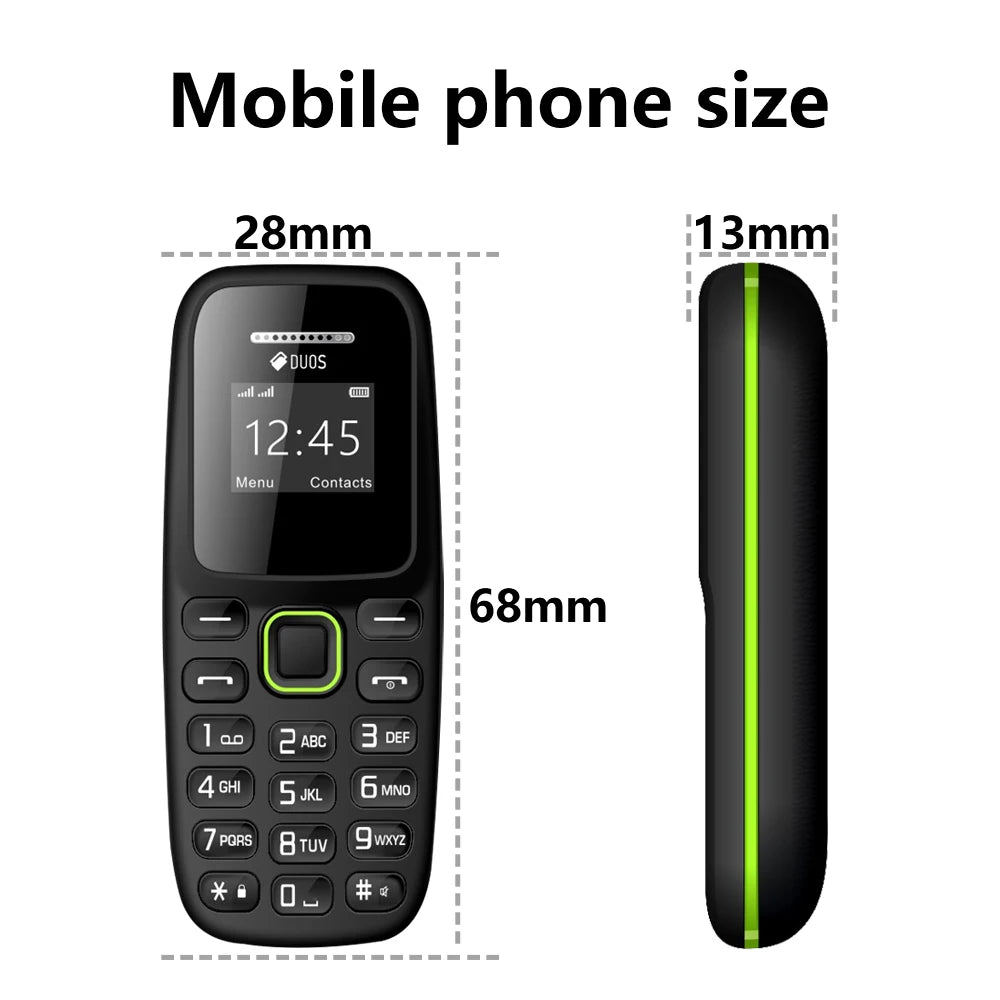 BM310 petits téléphones mobiles débloqués Bluetooth écouteur téléphone faible rayonnement enregistrement d'appel automatique double SIM petit téléphone portable