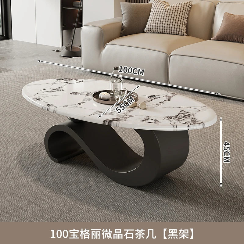 Table basse rétro milieu du siècle ovale — nordique, esthétique, classique, salon, meubles maison