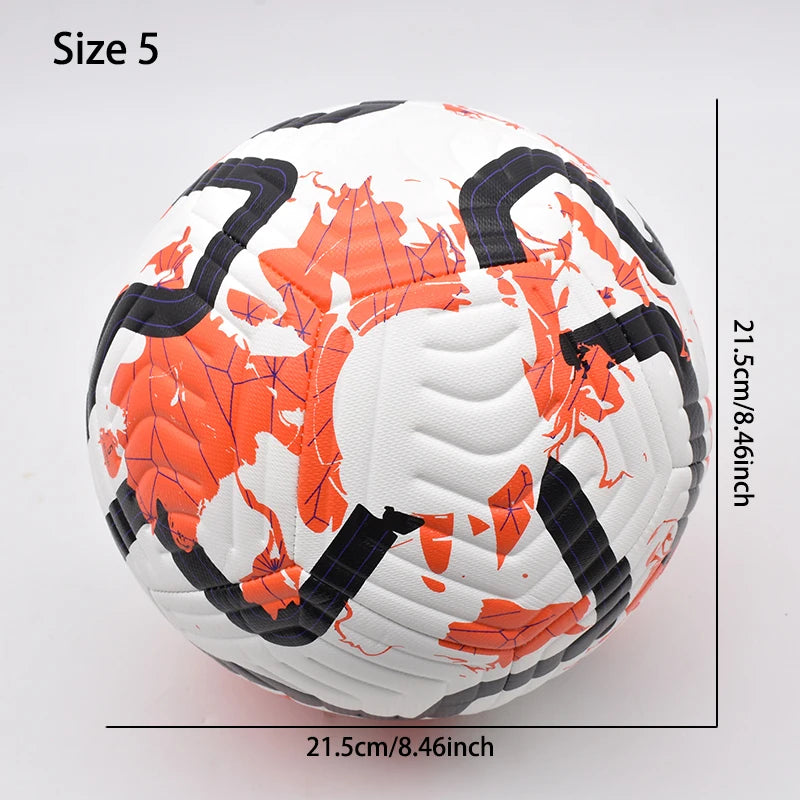 Ballon de Football PU Taille 5 Cousu Machine — Match & Entraînement Extérieur