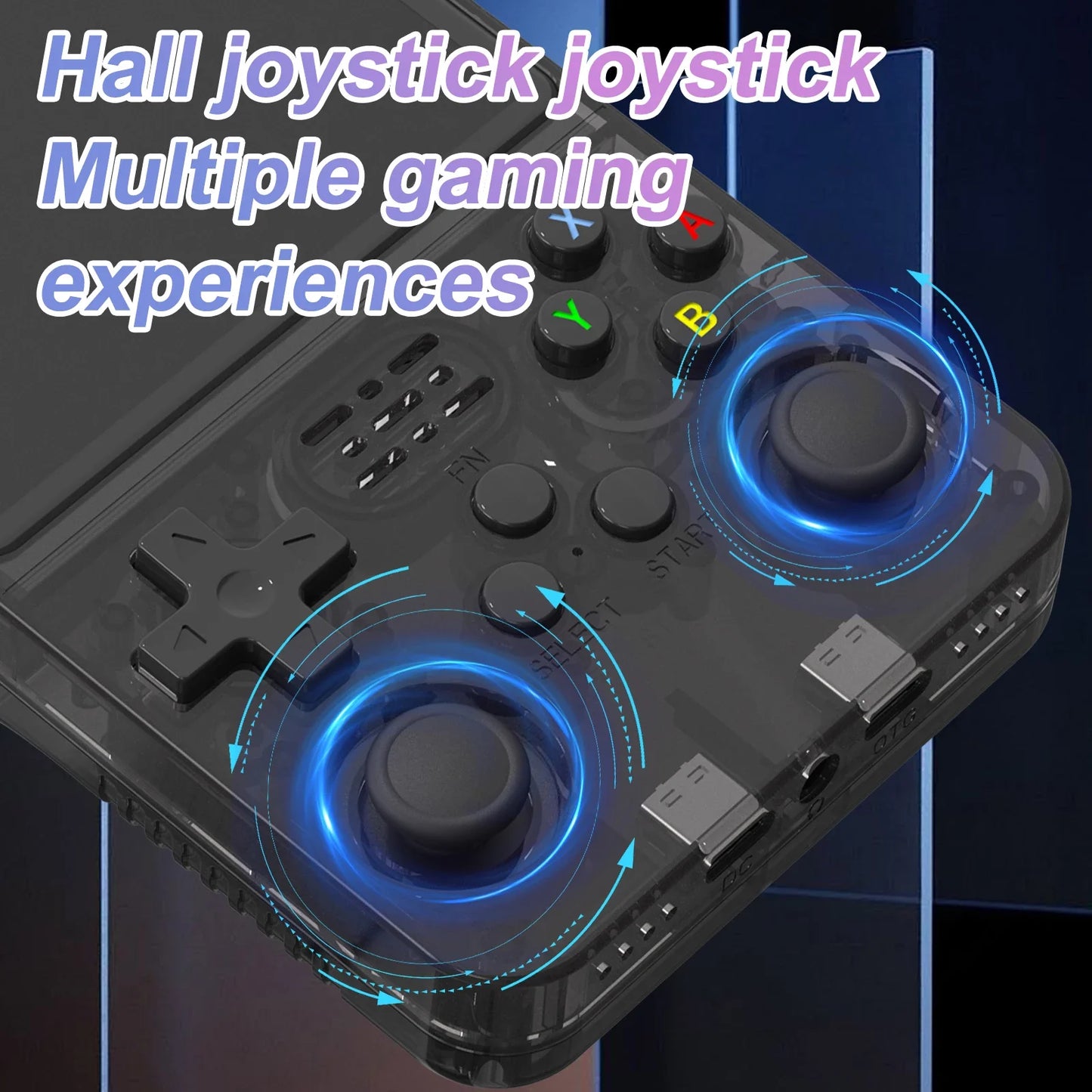 Consola de juegos portátil R36S, pantalla IPS de 3.5 pulgadas, resolución de 640x480, 64 GB de memoria integrada, juegos clásicos precargados