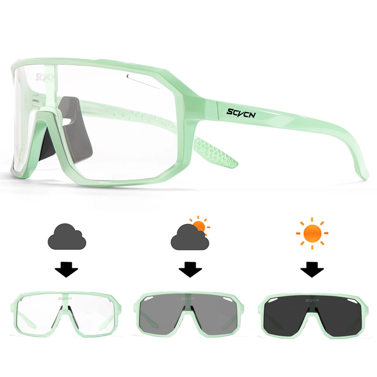 SCVCN-Gafas de sol de ciclismo para hombres y mujeres, gafas de bicicleta, UV400, deportes al aire libre, MTB, equitación, senderismo, nuevo