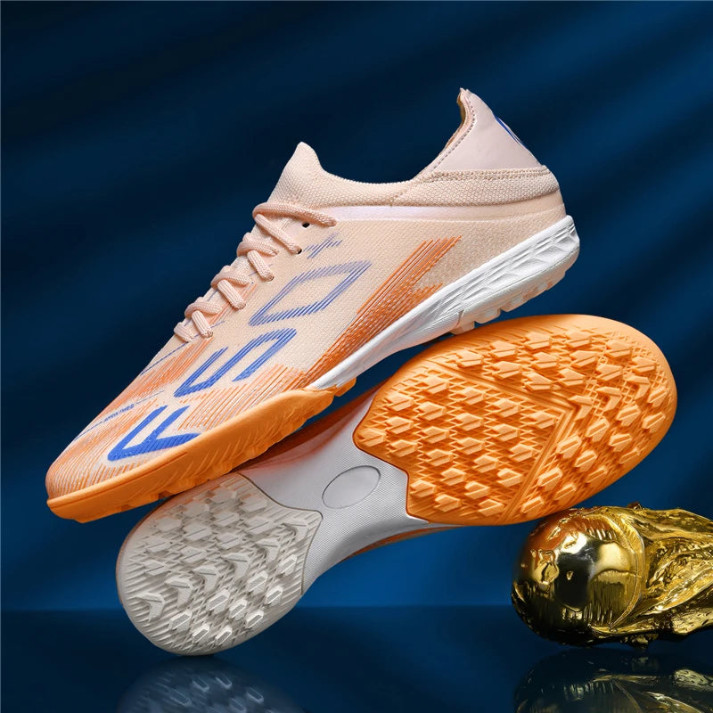 Chaussures de Football Tige Haute Crampons Longs — Futsal & Gazon Professionnel