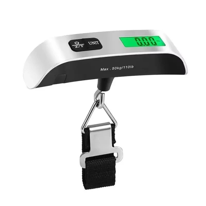 Portable hanging scale. Luggage scale 110lb/50kg electronic weighing for travel bags. Battery not included