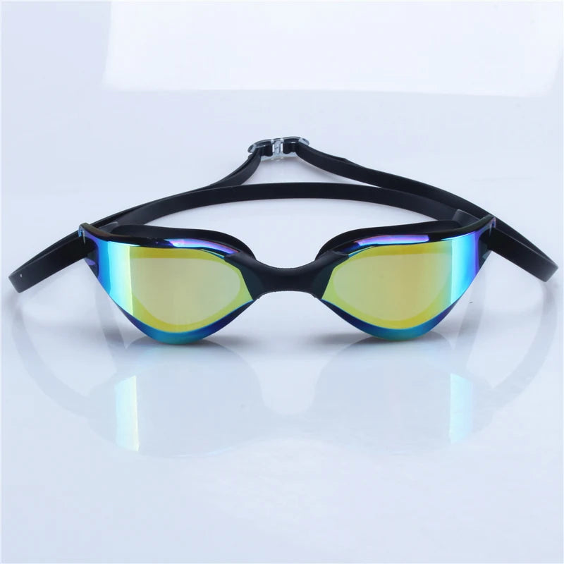 Professional Anti-Fog, Electroplated, Waterproof Silicone Swimming Goggles
