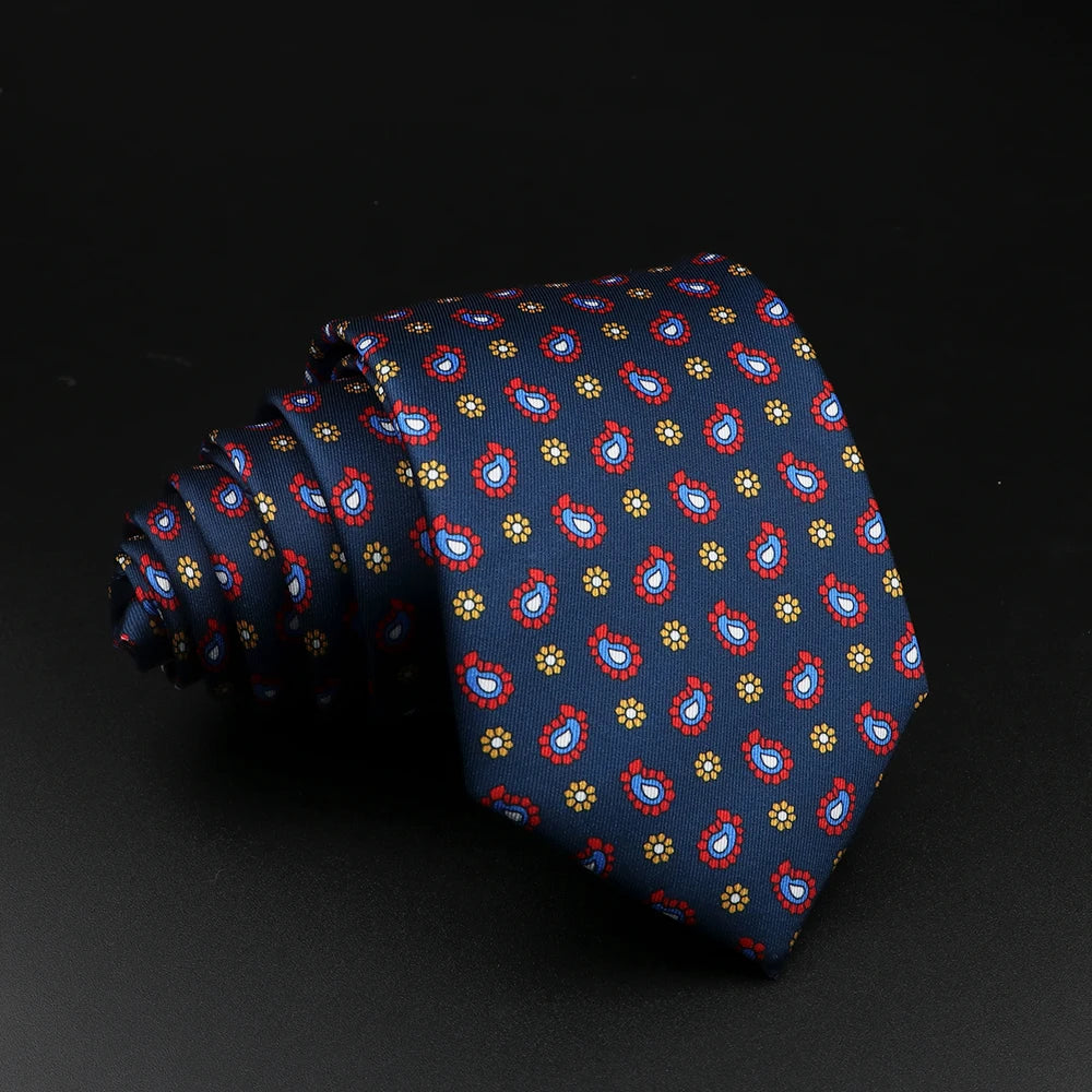 51 Styles Men's Silk Ties Jacquard Striped Plaid Floral Tie Accessories Daily Wear Shirt Suit Necktie Wedding Party Gift