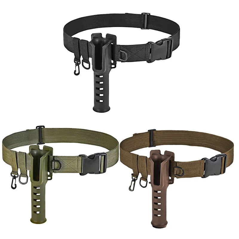 Ceinture de pataugeoire de pêche, support de canne à pêche réglable, ceinture de taille pour filature et coulée, accessoires d'équipement de pêche à la mouche