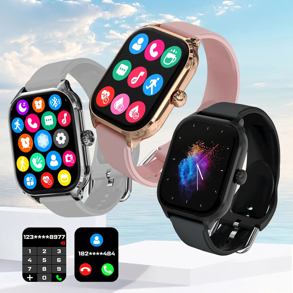 Smartwatch Appels Bluetooth — Calories Fréquence Cardiaque Oxygène Sanguin