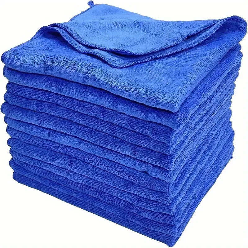 Serviettes en Microcarence pour Lavage de Voiture, 10 Pièces, Serviette de vaccage pour Livres Ménagers, Polissage des Détails Automobiles, Outils de Nettoyage pour la Maison