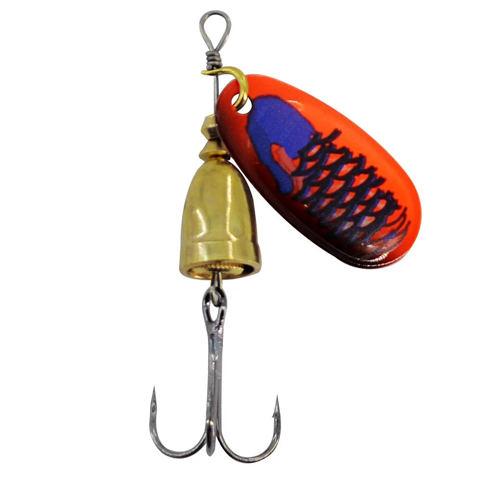 Leurre de pêche Spinner appât cuivre cloche artificielle métal leurres 8g composé appâts Rotation paillettes 1 pièce vente