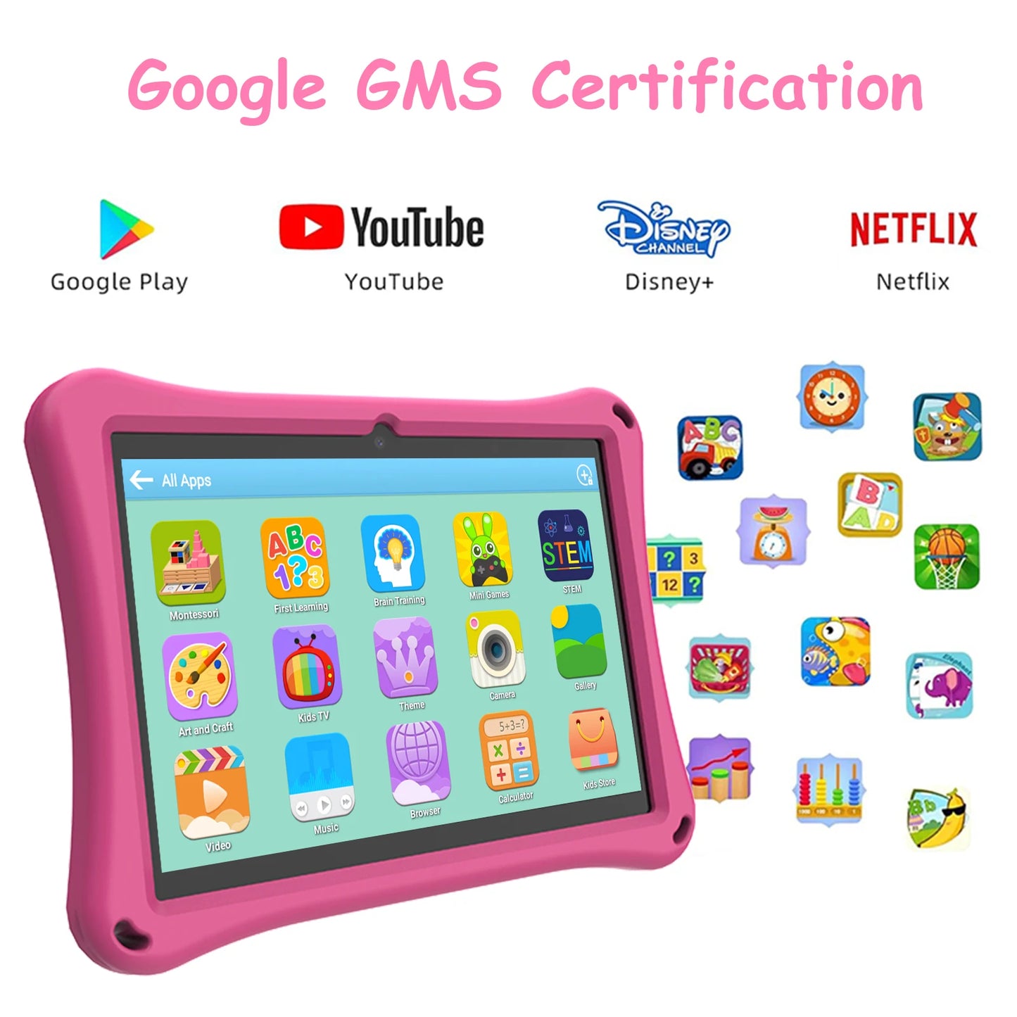 Octa Core 10GB 128GB para aprender 10 pulgadas Android con ranura para tarjeta 4G Tablet Educativa tablet para niños