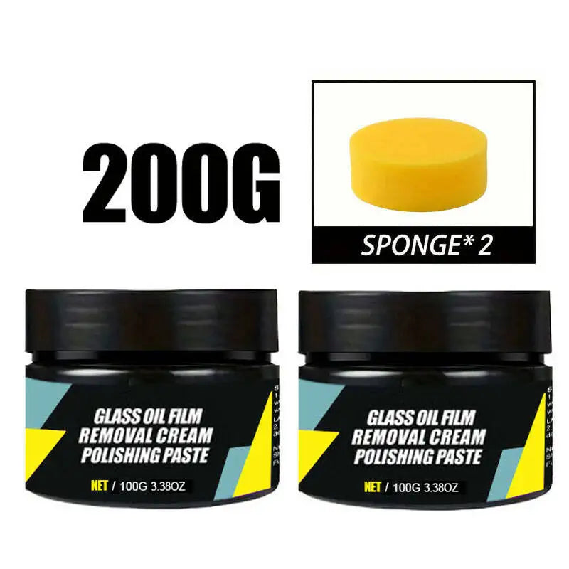 Car Glass Coating Kit, Windshield Oil Film Removal Paste, Water Repellent, Anti-Rain Hydrophobic Cleaning Kits