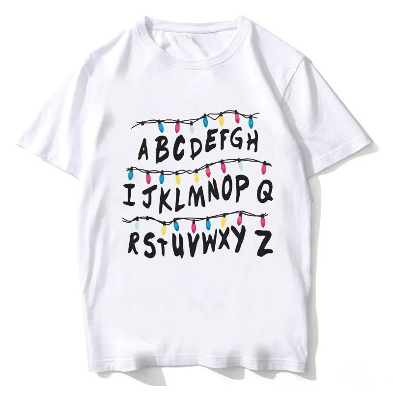 T-shirt imprimé graphique monstre gothique — vintage, coton, décontracté, été 2026