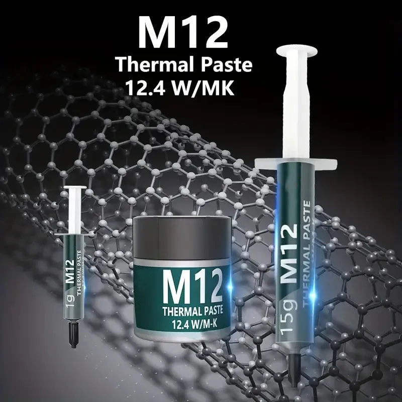 EP Performance Thermal Paste Thermal Conductive Grease Paste 12.4 W/MK 1/4/8/15/30g for PC PS5 CPU GPU Cooling