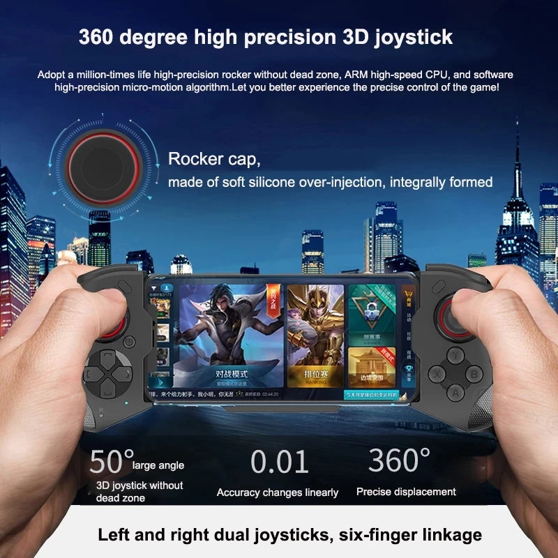 Mando de juego para iPhone Android teléfono móvil control Bluetooth controlador gatillo Pubg Mobile Joystick juego Smartphone Mando juego Pad
