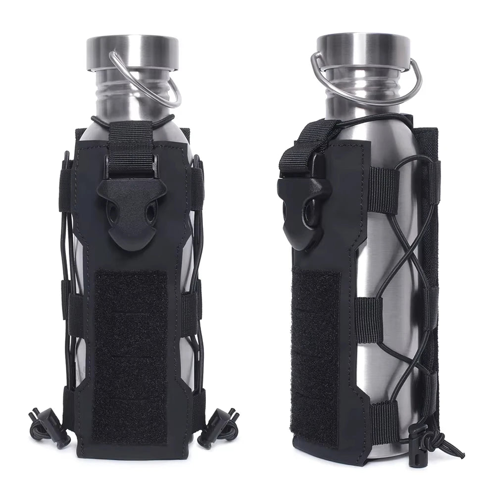 DIZETION Sports de plein air Molle bouteille d'eau pochette Radio cantine couverture étui taille Pack chasse randonnée voyage bouilloire support sacs