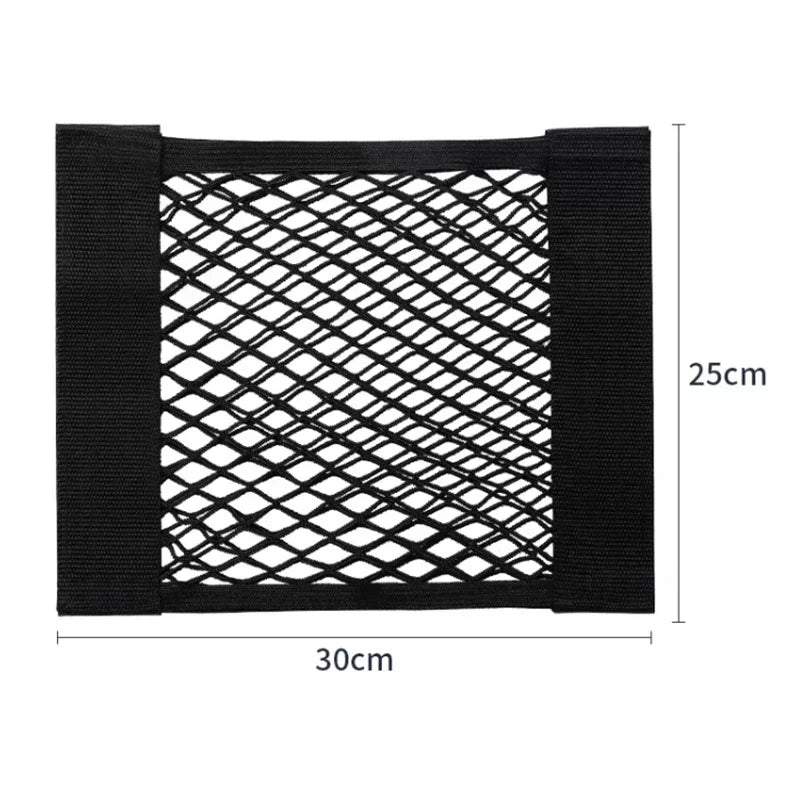 Car Trunk Storage Net, Magic Artificial Elastic Sticker, Universal, Rear Seat Bag